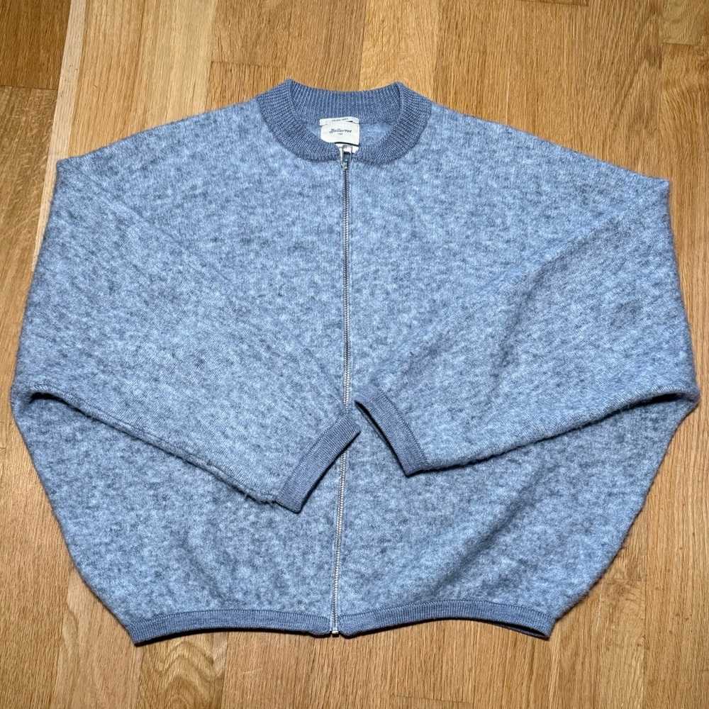 Bellerose Asedi zip grey cardigan, like new, size 2 (medium)